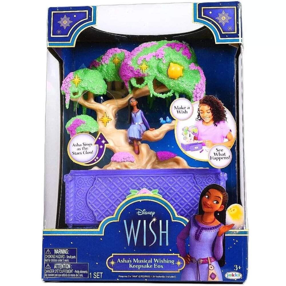 Disney Wish Asha's Musical Wishing‎ Keepsake Box with Accessories